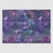 Paarse ombre- en glitterdrakenschalen schetsen tissuepapier (Voorkant)