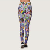 Paarse Ombre Frosty behandelt Leggings (Achterkant)