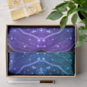 Paarse Ombre Galaxy Geode Night Sky Tissuepapier (Geschenk)