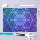 Paarse Ombre Galaxy Geode Night Sky Tissuepapier (Craft)