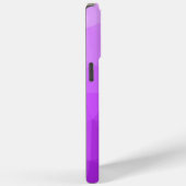 Paarse ombre geometrisch maaspatroon Monogram Case-Mate iPhone Case (Achterkant / Rechts)