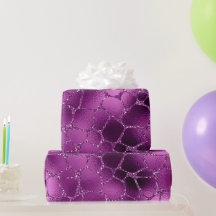 Paarse Ombre Glam Glitter Giraffe Vlekken