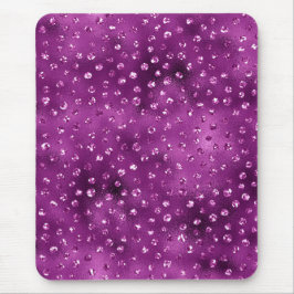 Paarse Ombre Glam Glitter Stippen Patroon Muismat