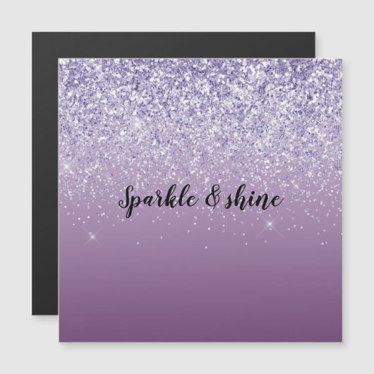 Paarse Ombre Glitter (Voorkant / Achterkant)