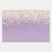 Paarse Ombre Glitter Inpakpapier Vel (Voorkant 3)