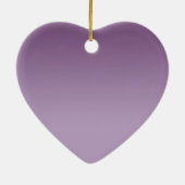 Paarse Ombre Glitter Keramisch Ornament (Achterkant)