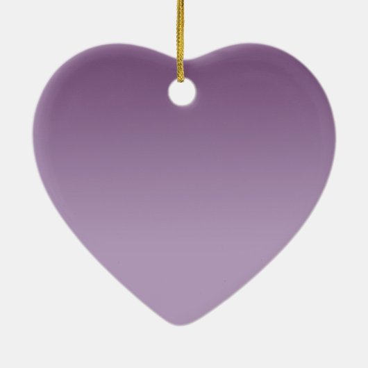 Paarse Ombre Glitter Keramisch Ornament (Achterkant)