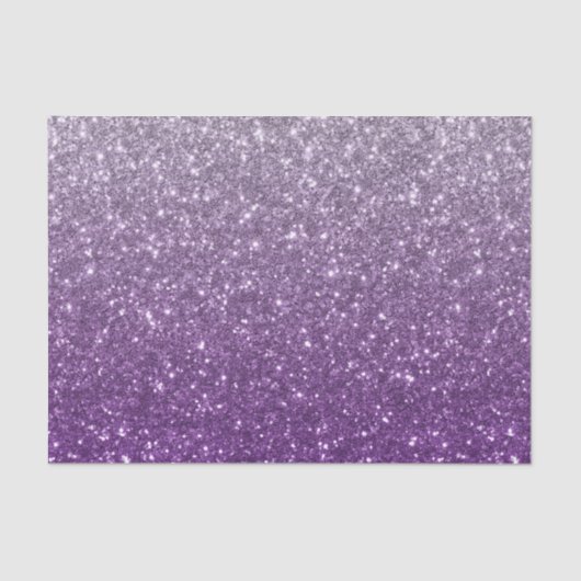 Paarse Ombre Glitter Look Tissue Paper Tissuepapier (Voorkant)