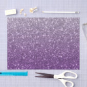 Paarse Ombre Glitter Look Tissue Paper Tissuepapier (Craft)