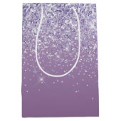 Paarse Ombre Glitter Medium Cadeauzakje (Voorkant)