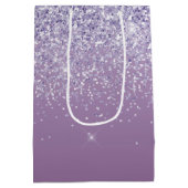 Paarse Ombre Glitter Medium Cadeauzakje (Achterkant)