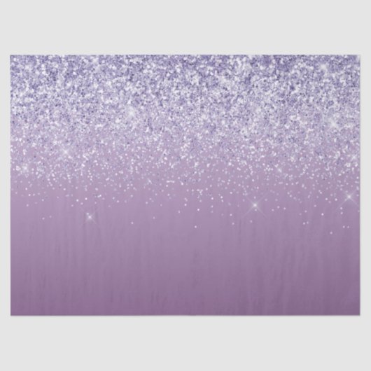 Paarse Ombre Glitter Tissuepapier (Voorkant)