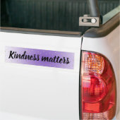 Paarse Ombre Gold Hearts Kindness Materie Bumpersticker (Op Truck)