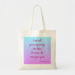 Paarse Ombre gooit je angst voor God uit Tote Bag