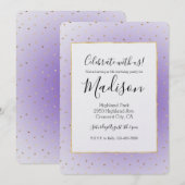 Paarse Ombre gouden harten Kaart (Voorkant / Achterkant)