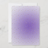 Paarse Ombre gouden harten Kaart (Achterkant)