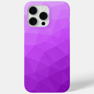 Paarse ombre-gradiënt geometrisch mesh-patroon iPhone 15 pro max hoesje