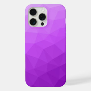 Paarse ombre-gradiënt geometrisch mesh-patroon iPhone 15 pro max case