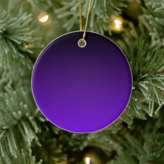 Paarse Ombre Keramisch Ornament (Boom)