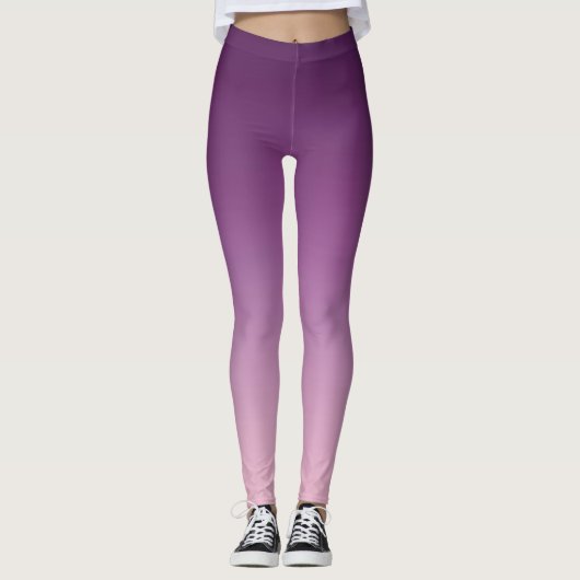 Paarse Ombré  Leggings (Voorkant)