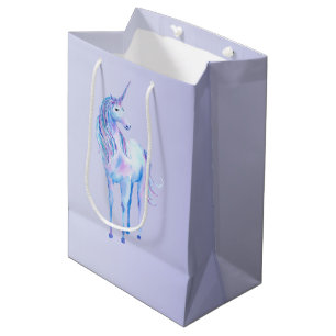 Paarse Ombre Magical Unicorn Medium Cadeauzakje
