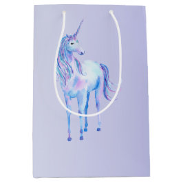 Paarse Ombre Magical Unicorn Medium Cadeauzakje
