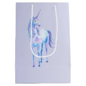 Paarse Ombre Magical Unicorn Medium Cadeauzakje (Achterkant)