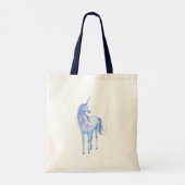 Paarse Ombre Magical Unicorn Tote Bag (Achterkant)