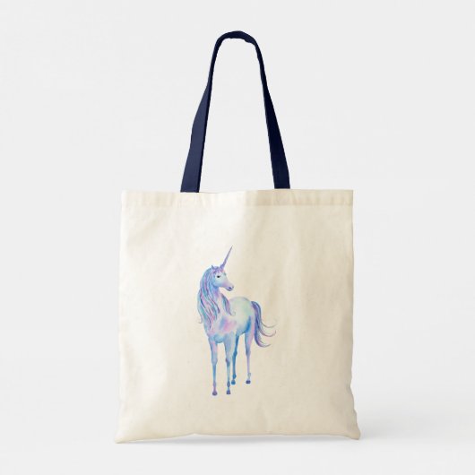 Paarse Ombre Magical Unicorn Tote Bag (Achterkant)