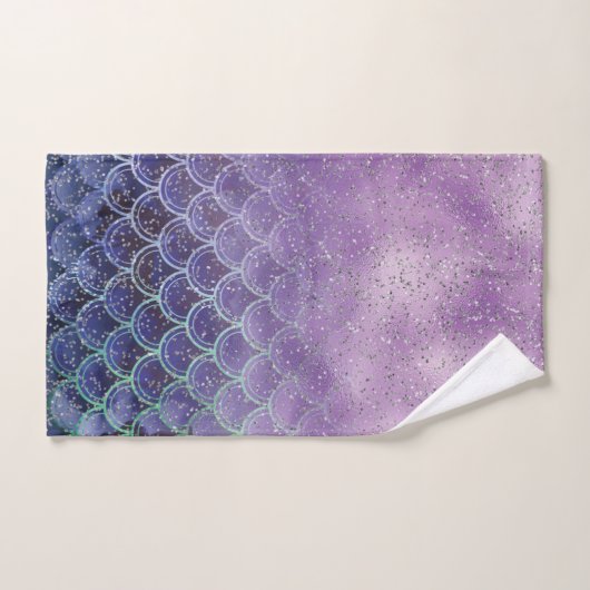 Paarse Ombre Mermaid Sparking Handdoek (Handdoek)
