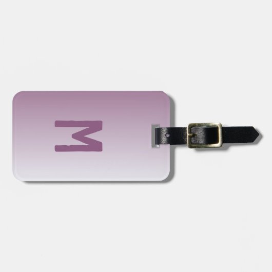 paarse ombre - modern bagagelabel (Voorkant horizontaal)