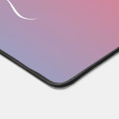 Paarse Ombre Monogram Naam Script Bureaumat (Hoek)