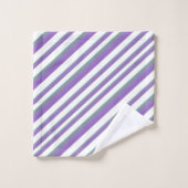 Paarse Ombre Multi - Strepen Bad Handdoek (Wasdoekje)