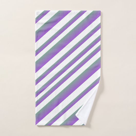 Paarse Ombre Multi - Stripes Bad Handdoek (Handdoek)
