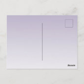 Paarse Ombre Sparkle Gold Glitter Hearts Briefkaart (Achterkant)