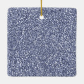 Paarse Ombre Sparkle Gold Glitter Hearts Keramisch Ornament (Achterkant)