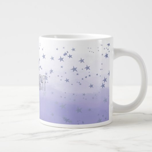 Paarse Ombre Stars Grote Koffiekop (Rechts)