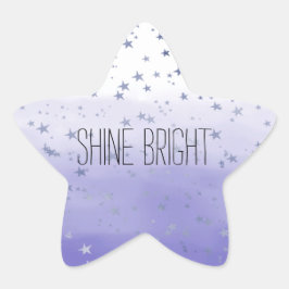 Paarse Ombre Stars Ster Sticker