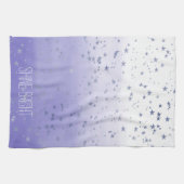 Paarse Ombre Stars Theedoek (Horizontaal)