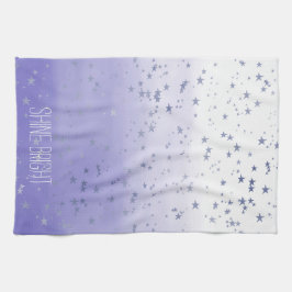 Paarse Ombre Stars Theedoek