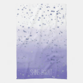 Paarse Ombre Stars Theedoek
