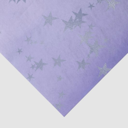 Paarse Ombre Stars Tissuepapier (Detail)