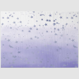 Paarse Ombre Stars Tissuepapier