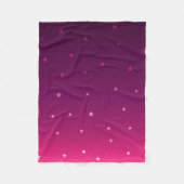 Paarse ombre sterren fleece deken (Voorkant)