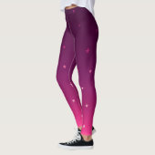 Paarse ombre sterren leggings (Links)