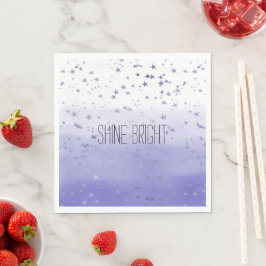 Paarse Ombre Sterren Servet