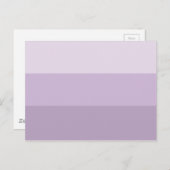 Paarse Ombre Striped Briefkaart (Voorkant / Achterkant)