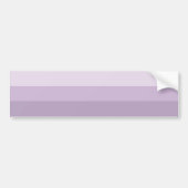 Paarse Ombre Striped Bumpersticker (Voorkant)