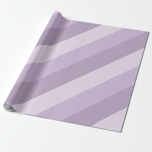 Paarse Ombre Striped Cadeaupapier (Uitgerold)