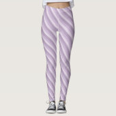 Paarse Ombre Striped Leggings (Voorkant)